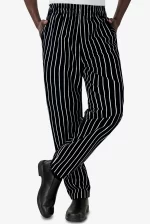 Trouser Elastic String Chalk Striped