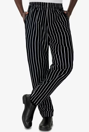 Trouser Elastic String Chalk Striped
