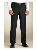 Trouser Regular Belted Black - Deluxe