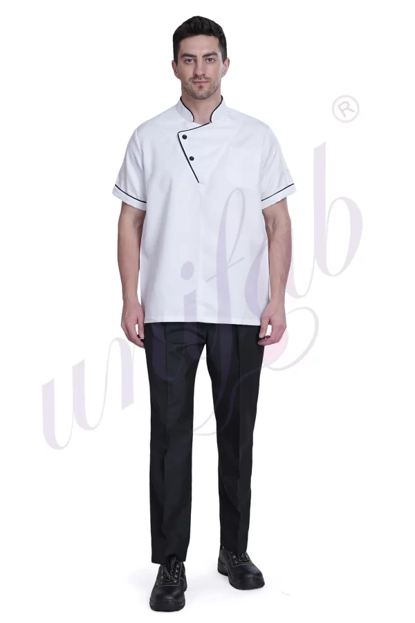 Chef Coat Deluxe Short Sleeve Slipon