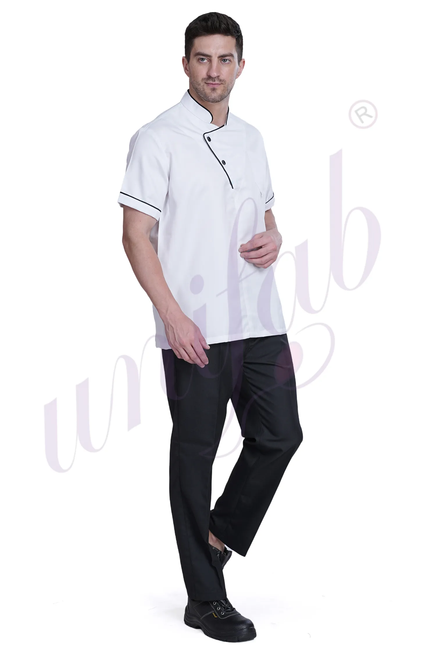 Chef Coat Deluxe Short Sleeve Slipon
