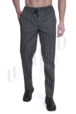 Trouser Elastic String Bar At Law Striped