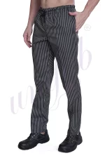 Trouser Elastic String Bar At Law Striped