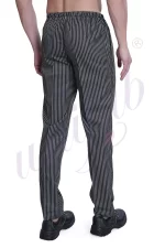 Trouser Elastic String Bar At Law Striped