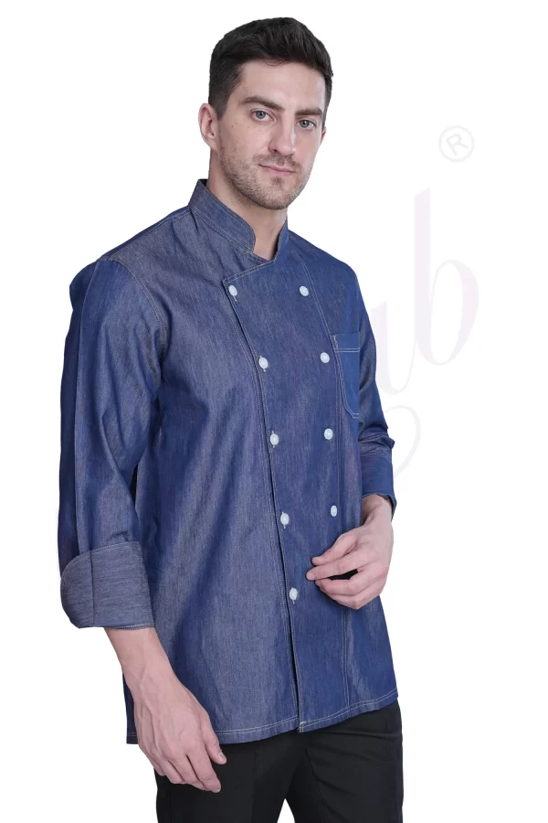 Chef Coat Denim Blue
