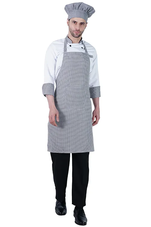 Bib Apron Checkered (Pack of 5 Pcs)