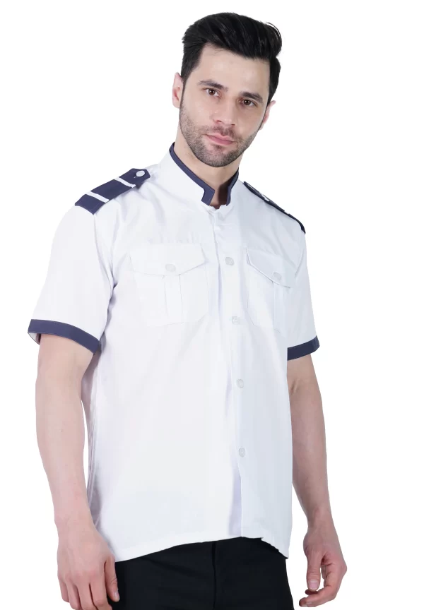 Driver Shirt White - Half Sleeve