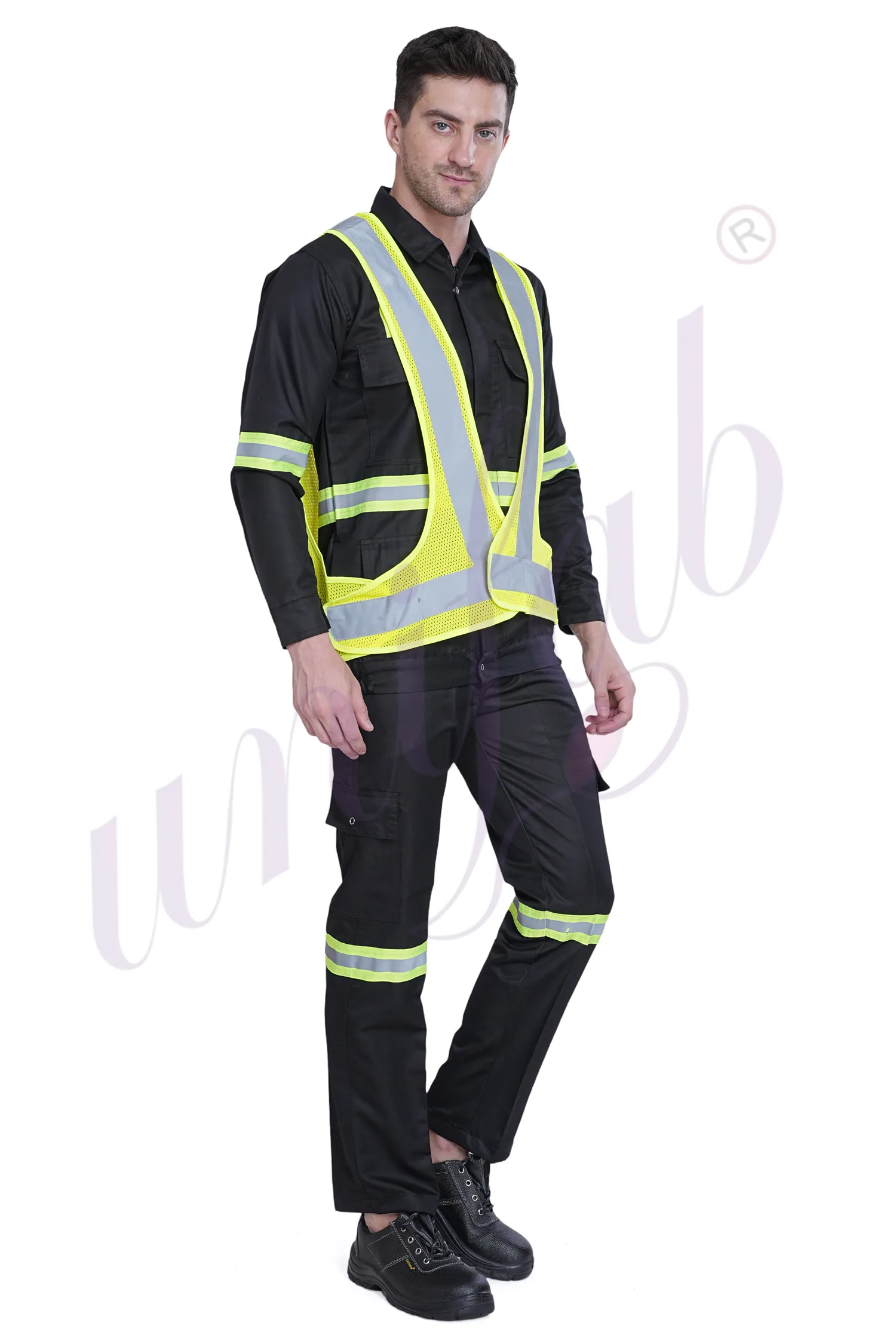 Reflective Jacket Front Zip Closure - Spectra Green (Minimum Order 10 Pc's)