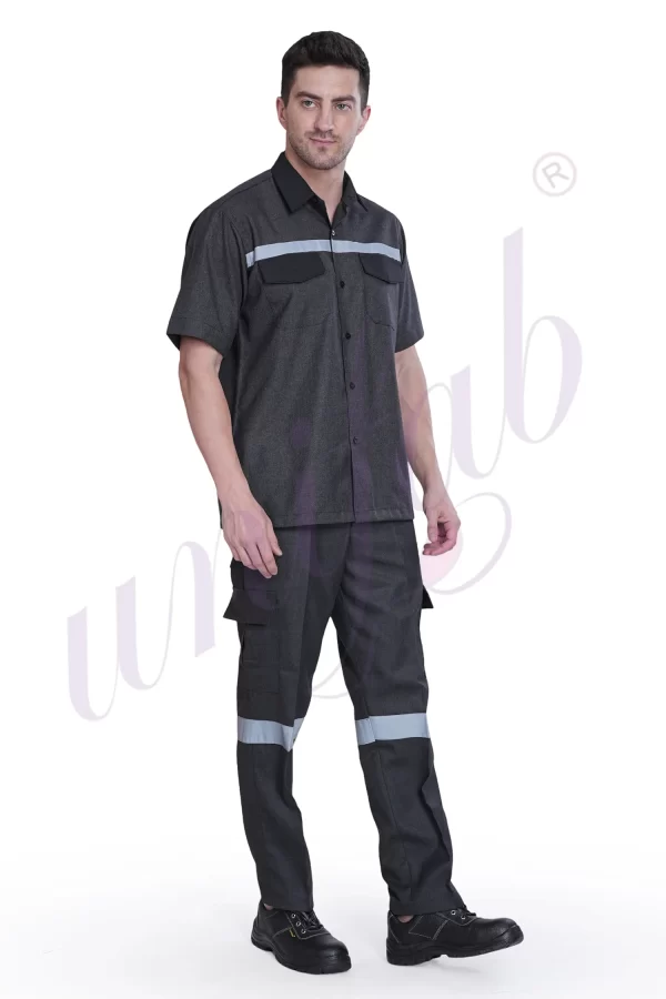 Shirt Worker Half Charcoal / Black