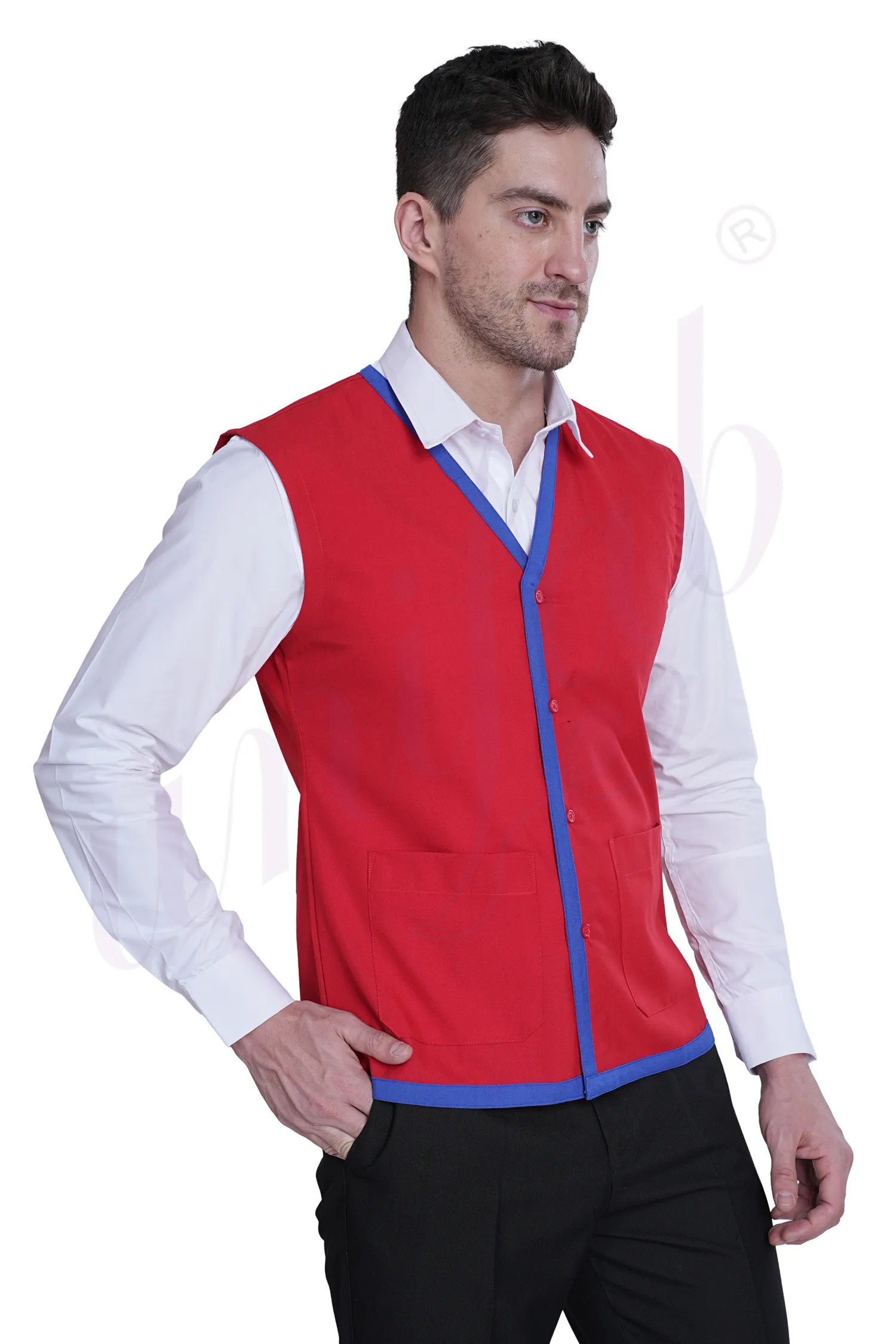 Vest Red - Royal Trim