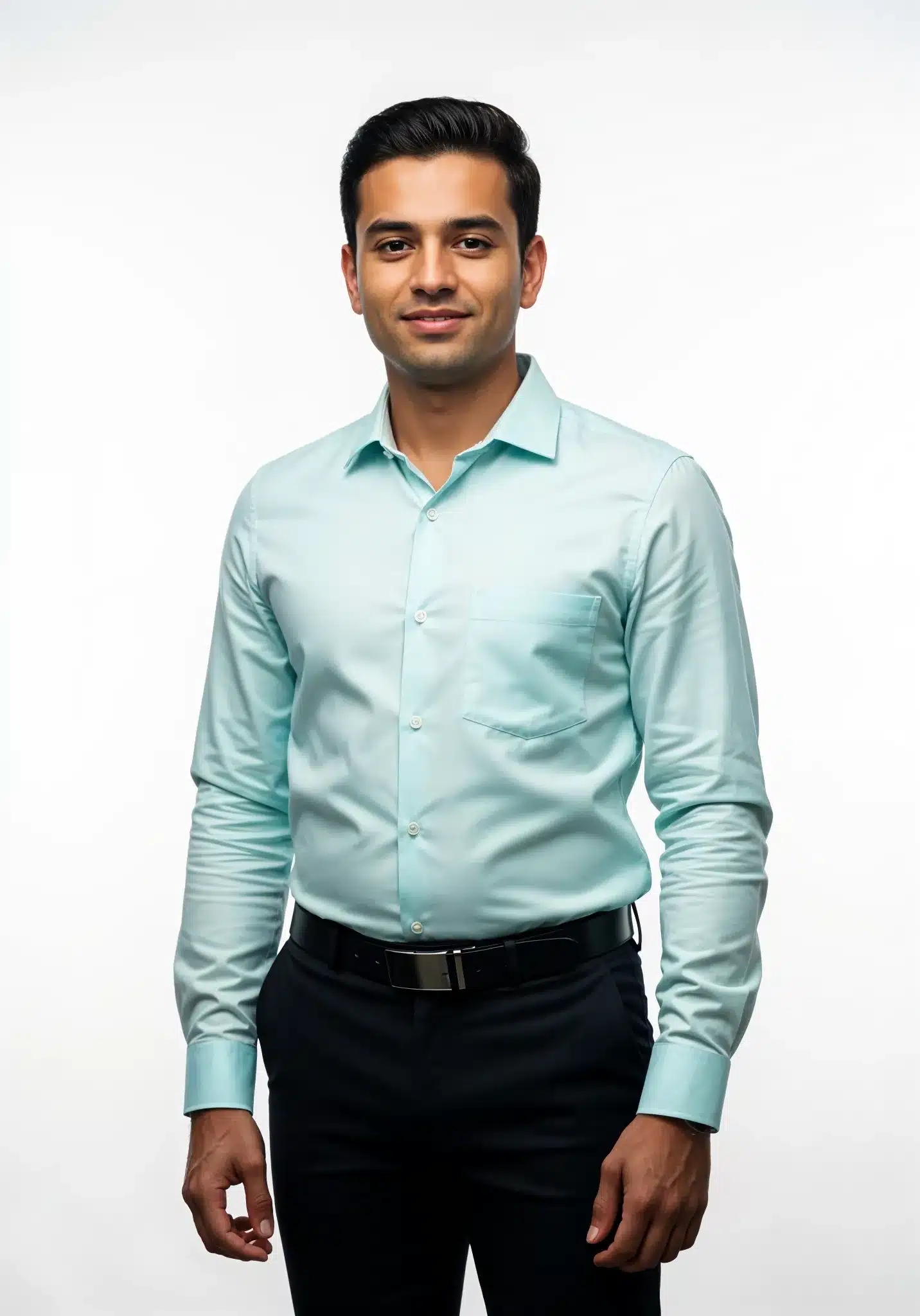 Shirt Green Chambrey