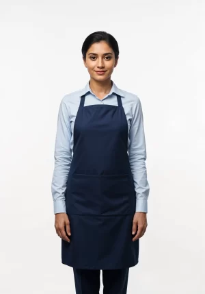 Bib Apron Navy Free Size Unisex (Pack of 5 Pcs)