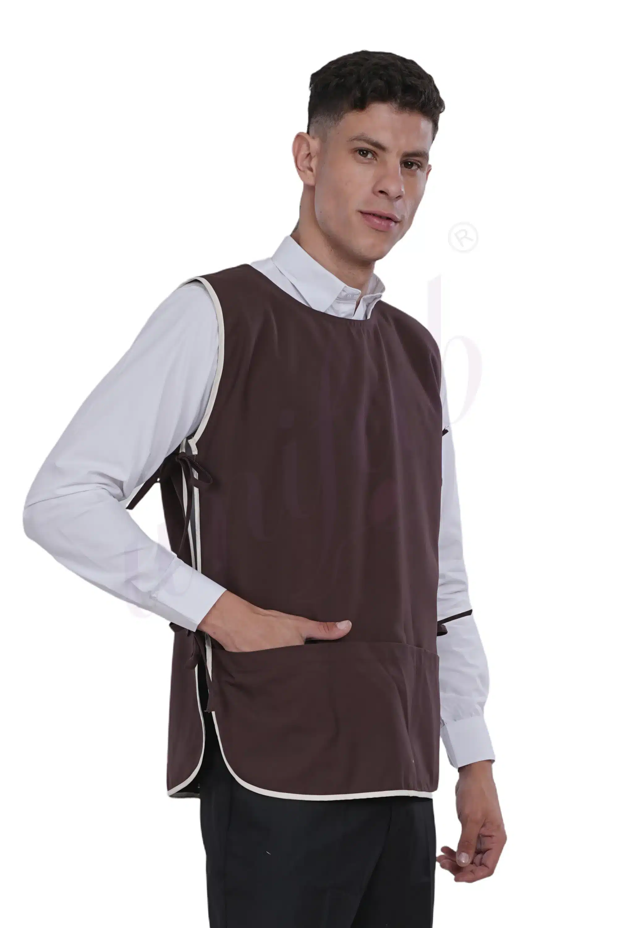 Unisex Cobbler Apron Brown (Pack of 4 Pcs)