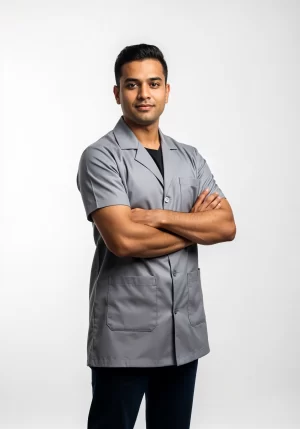 Unisex Support Staff Jacket - Grey Half Sleeve