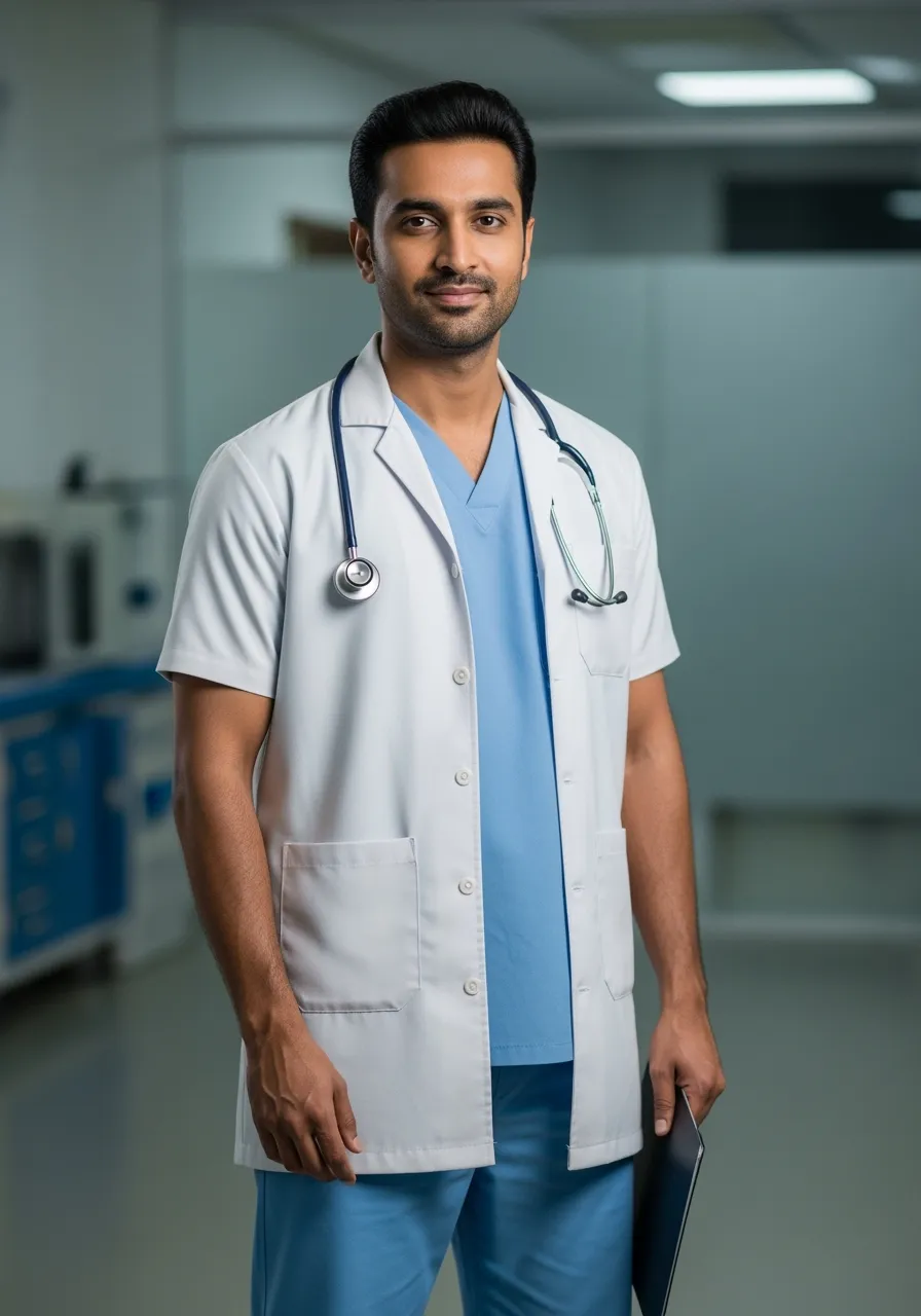 Lab Coat Half Wrinkle Resistant