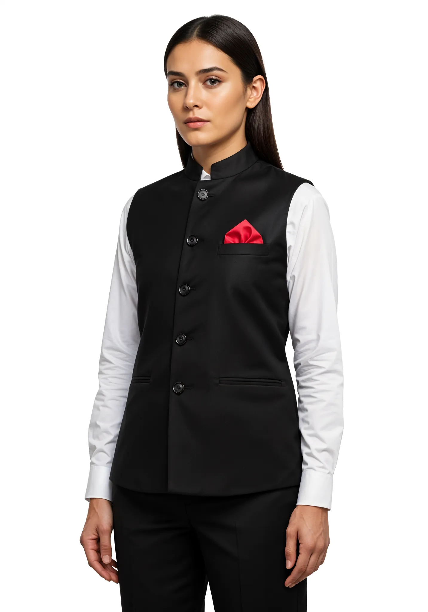 Nehru Jacket-Female- Black (2)