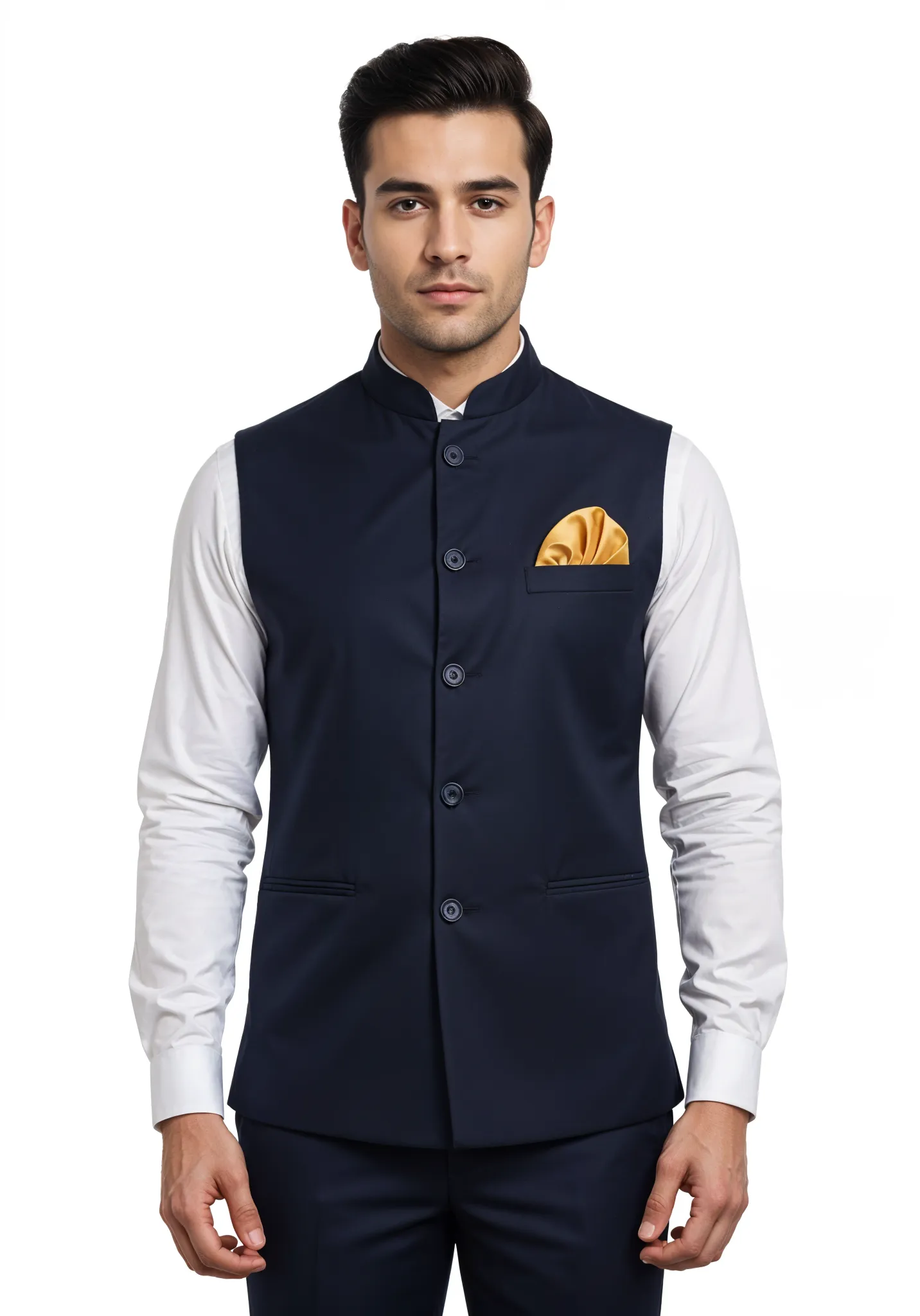 Nehru Jacket-Male- Navy Blue (2)
