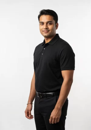 Polo T-Shirt- Black (2)
