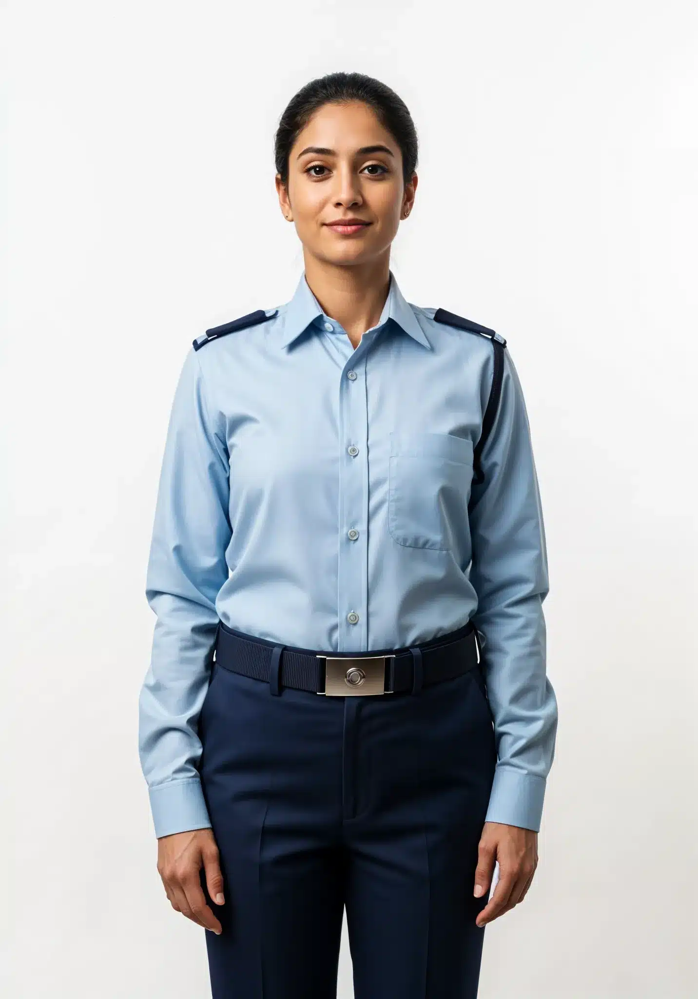 Security Shirt Sky Blue Female - Full sleeve