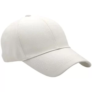 Base Ball Cap Premium - White (Pack of 25 Pcs)