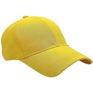 Base Ball Cap Premium - Yellow (Pack of 25 Pcs)